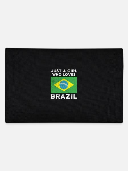 Just a girl who loves Brasilien - Federtasche - Schwarz - Hinten
