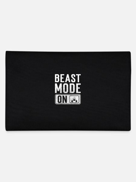 Bodybuilder Geschenk Beast Mode on - Federtasche - Schwarz - Hinten