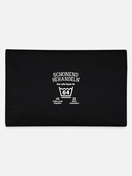 Schonend Behandeln 64. Geburtstag Der Alte Sack 64 - Federtasche - Schwarz - Hinten