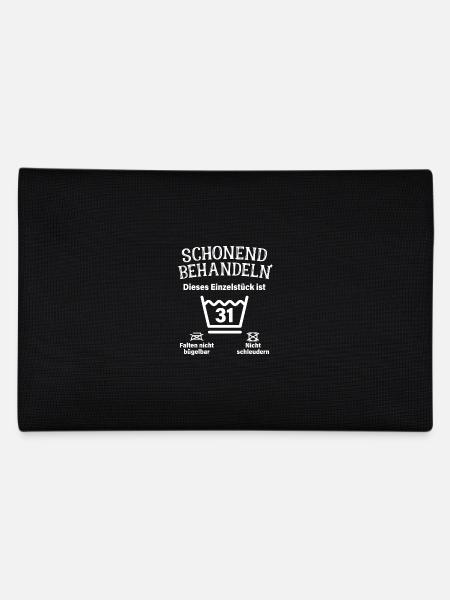 Schonend Behandeln 31. Geburtstag Einzelstück 31 - Federtasche - Schwarz - Hinten