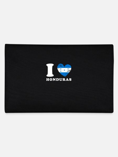 I love Honduras - Pencil Case - black - Back