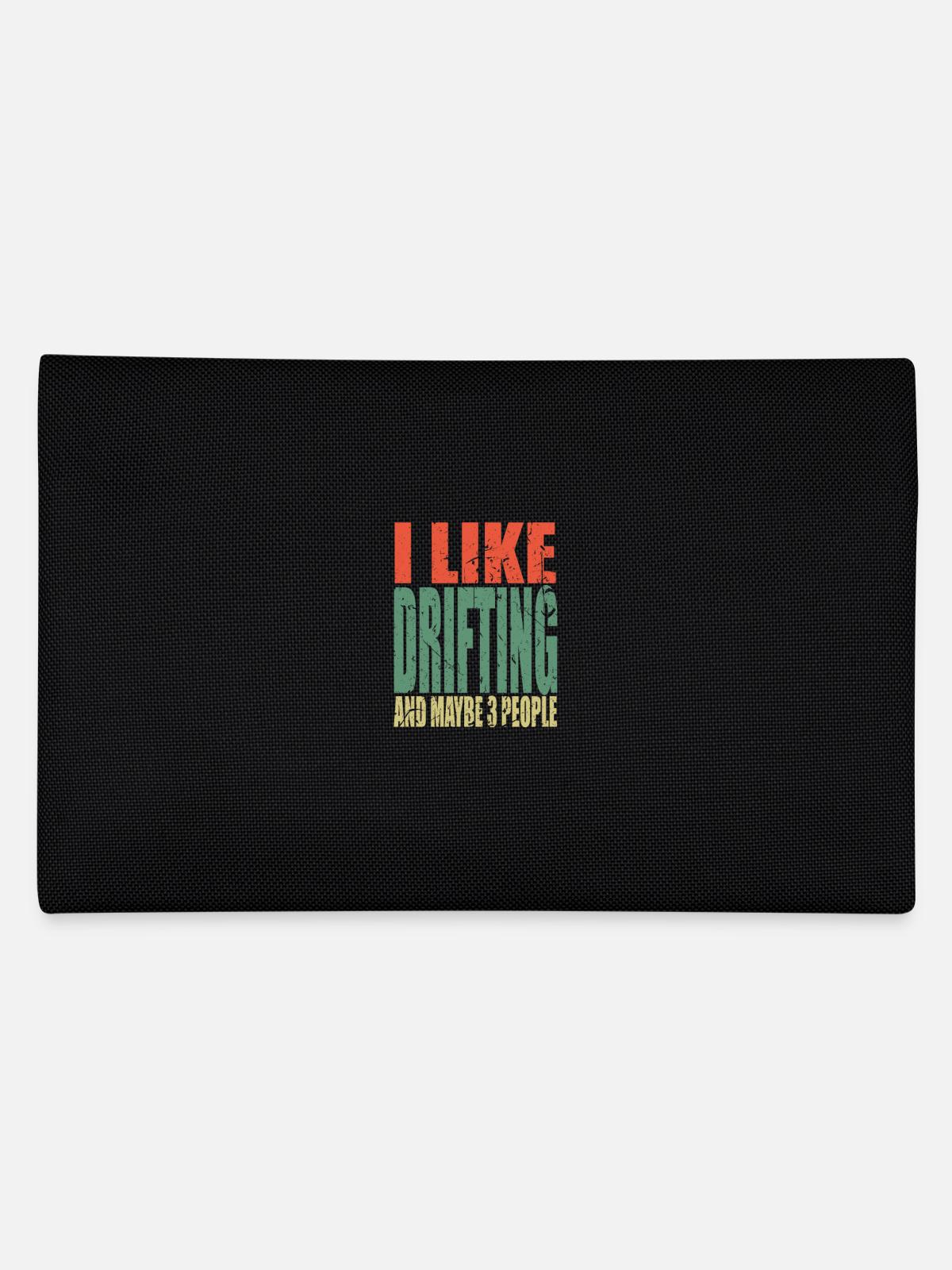 Drifting saying funny - Pencil Case - black - Back