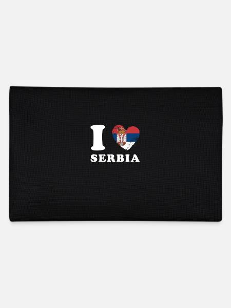 J’aime la Serbie - Trousse - noir - Dos