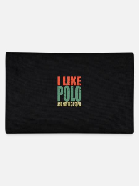Polo Spruch lustig - Federtasche - Schwarz - Hinten