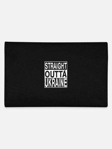 Ukraine Straight outta Ukraine - Federtasche - Schwarz - Hinten