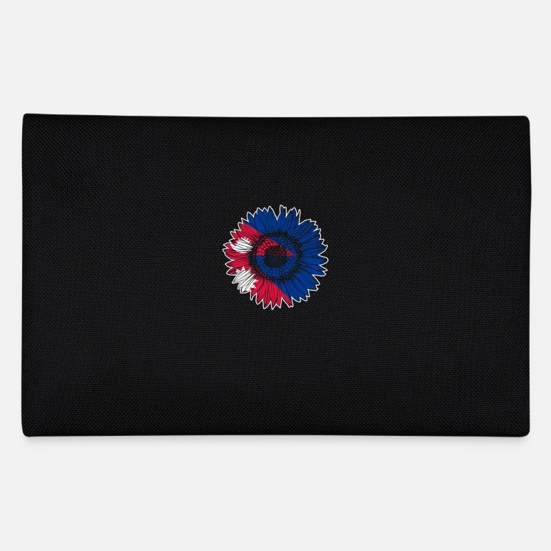 Nepal Flagge Sonnenblume - Federtasche - Schwarz