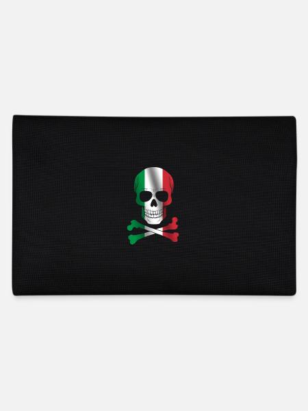 Italy Flag - Pencil Case - black - Back