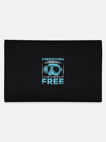 Freediving is my way to be free - Federtasche - Schwarz - Hinten