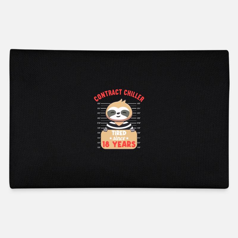 Auftragschiller 18 Jahre 18. Geburtstag Faultier - Federtasche - Schwarz