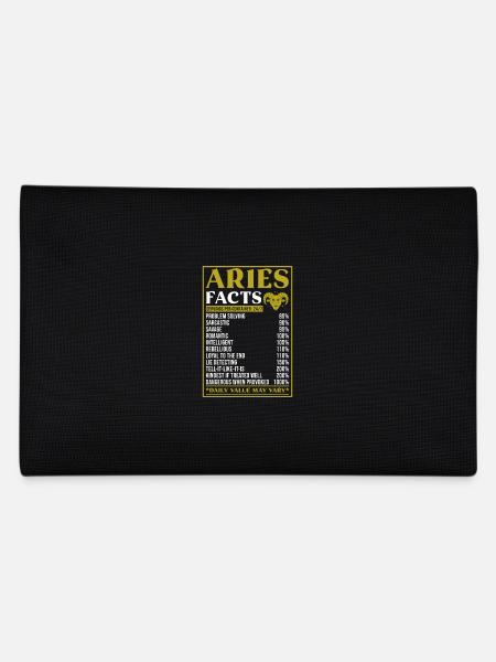 Widder Sternzeichen Geschenk Fakten - Federtasche - Schwarz - Hinten