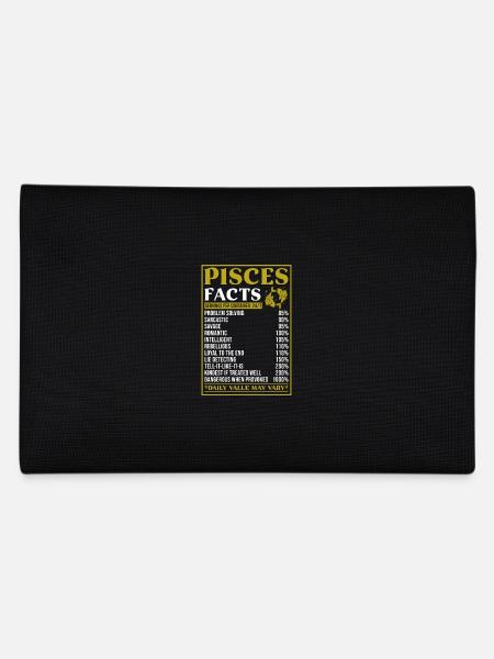 Pisces Zodiac Sign Gift Facts - Pencil Case - black - Back
