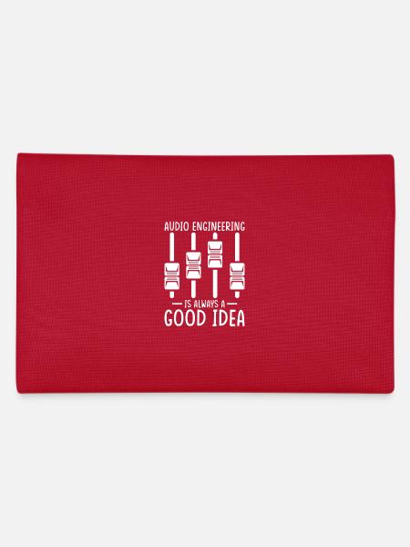 Audio Ingenieur Tontechniker Geschenk - Federtasche - Rot - Hinten