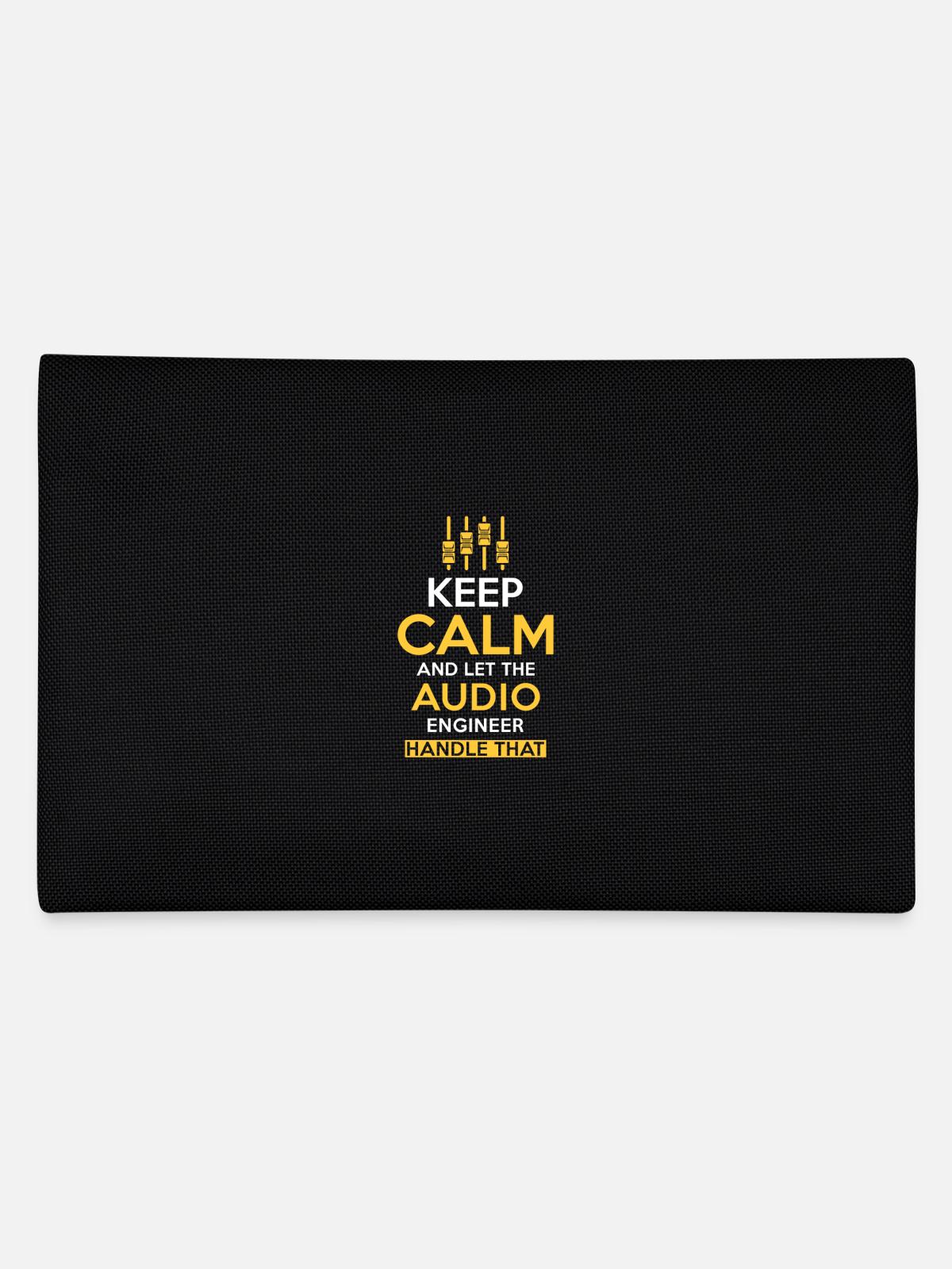 Audio Ingenieur Tontechniker Geschenk - Federtasche - Schwarz - Hinten