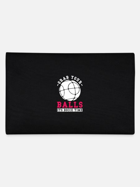 Pétanque Boule Prenez vos balles c’est l’heure de la pétanque - Trousse - noir - Dos