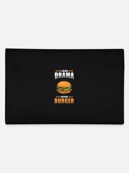 Burger Less Drama more Burger - Federtasche - Schwarz - Hinten