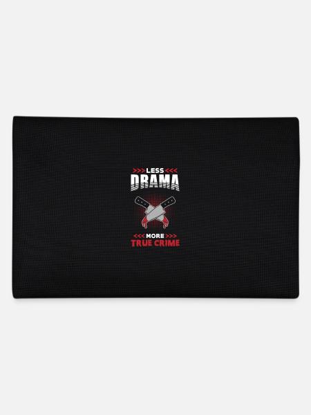 True Crime Less Drama more True Crime - Pencil Case - black - Back