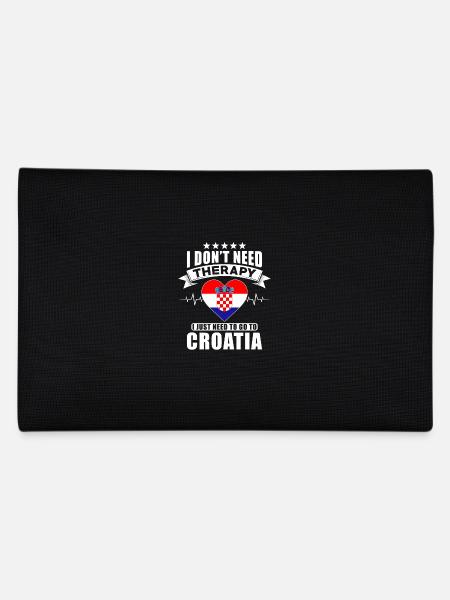 Croatia I do not need Therapy - Pencil Case - black - Back