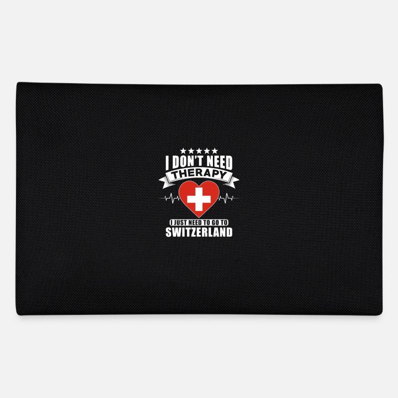 Switzerland I do not need Therapy - Federtasche - Schwarz