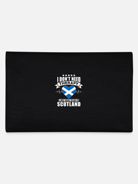 Scotland I do not need Therapy - Federtasche - Schwarz - Hinten