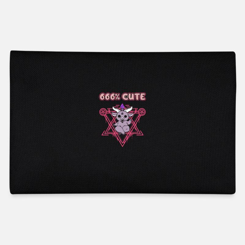 666% Cute kawaii Satanic Goth Federtasche