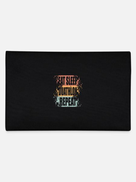 Duathlon Eat Sleep Repeat - Pencil Case - black - Back
