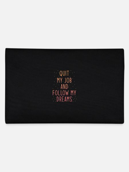 Job Termination Saying Dream Consequences - Pencil Case - black - Back