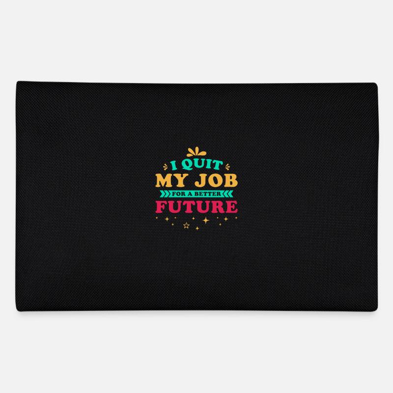 Job Kündigung Spruch Motivation Zukunft - Federtasche - Schwarz
