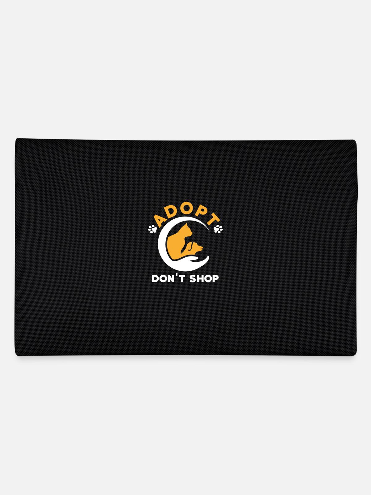 Adopt don't shop - Pencil Case - black - Back