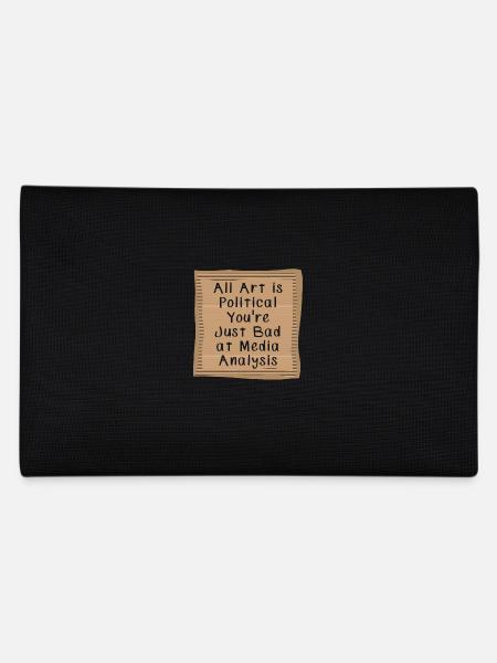Tout l’art est politique Vous êtes juste mauvais dans les médias - Trousse - noir - Dos
