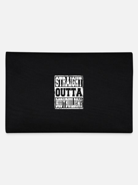 Bodybuilding saying funny - Pencil Case - black - Back