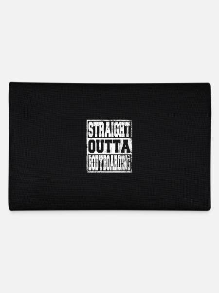 Bodyboarding saying funny - Pencil Case - black - Back