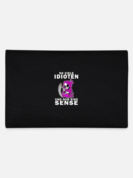 Sensenmann Dame - Federtasche - Schwarz - Hinten