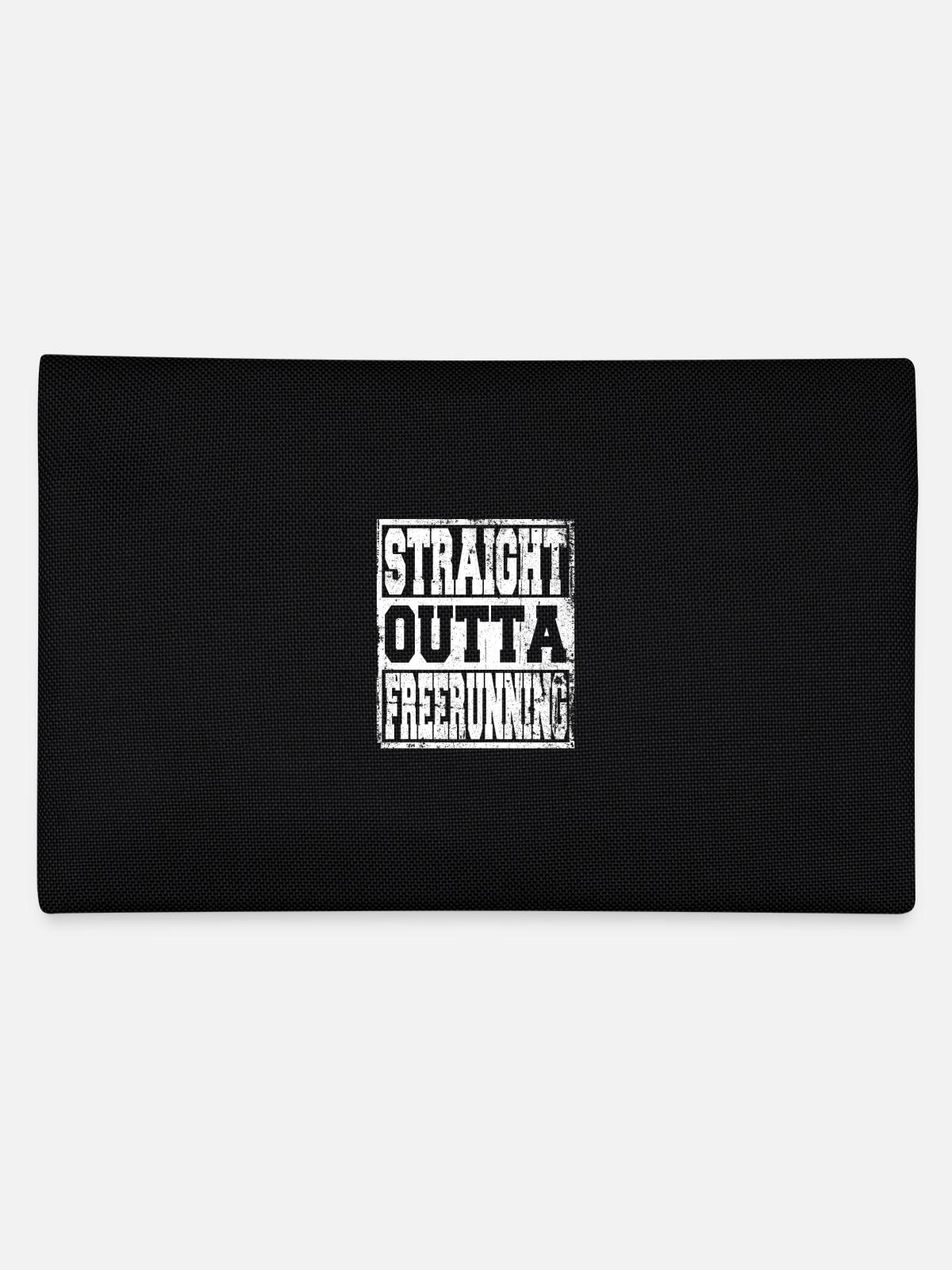 Freerunning saying funny - Pencil Case - black - Back