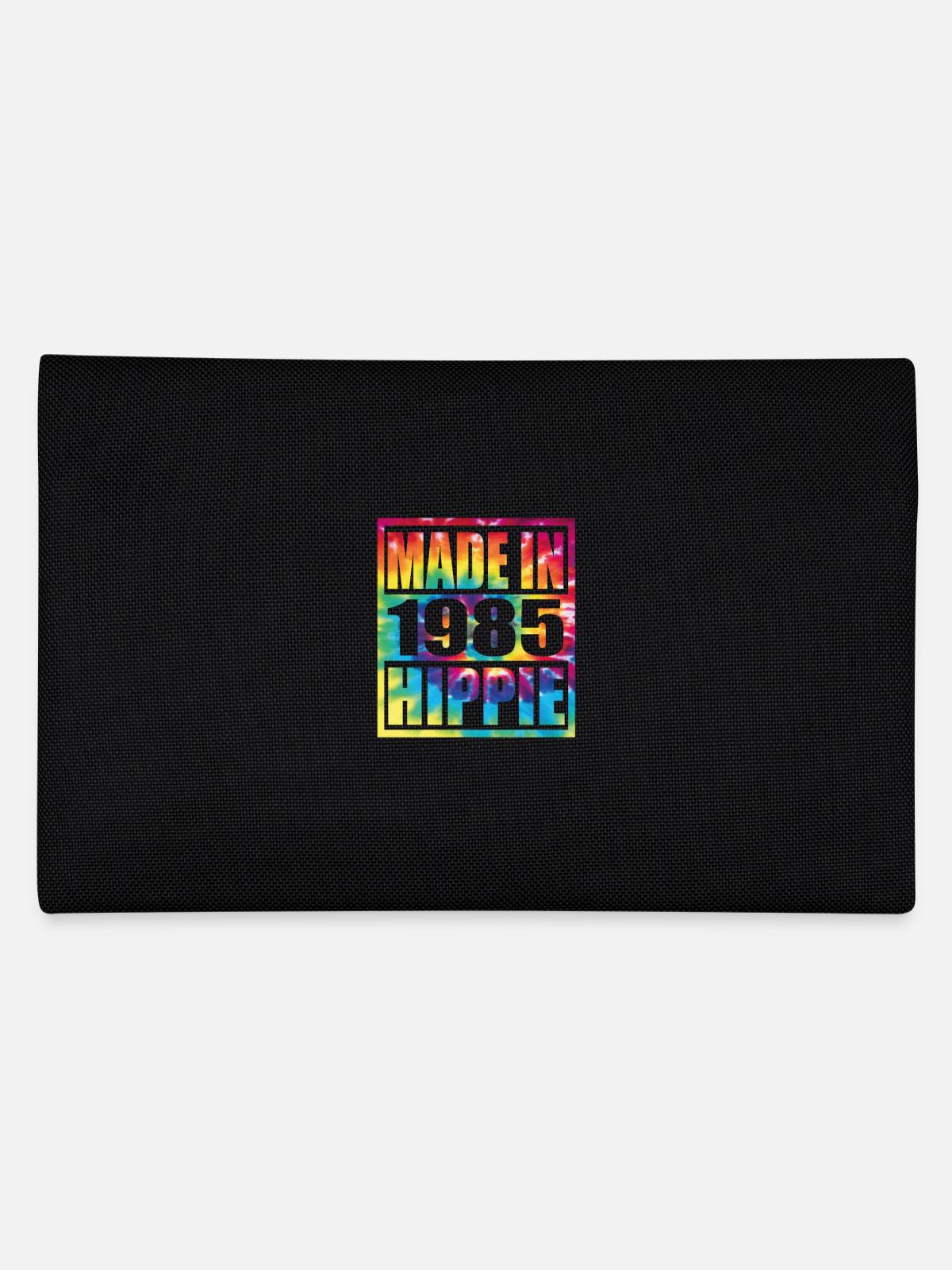Hippie Birthday 1985 - Pencil Case - black - Back