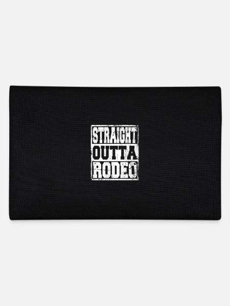 Rodeo Spruch lustig - Federtasche - Schwarz - Hinten