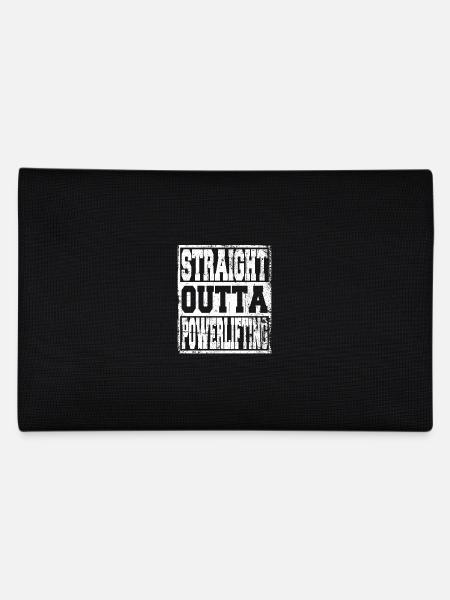 Powerlifting saying funny - Pencil Case - black - Back