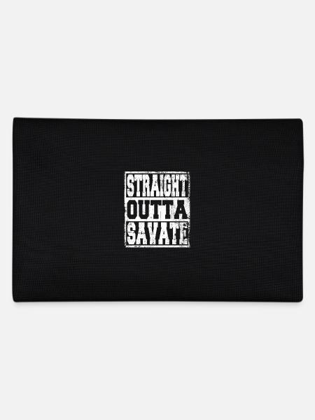 Savate Spruch lustig - Federtasche - Schwarz - Hinten