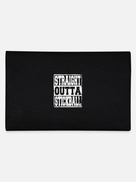 Stickball Spruch lustig - Federtasche - Schwarz - Hinten