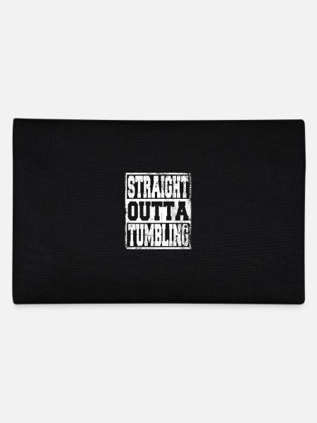 Tumbling saying funny - Pencil Case - black - Back