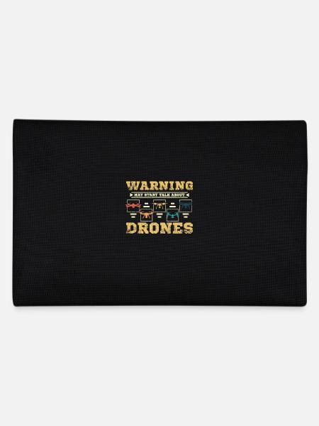 Talk about drones - Pencil Case - black - Back