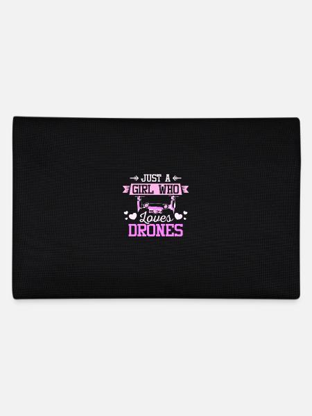 Just a girl who loves drones - Federtasche - Schwarz - Hinten