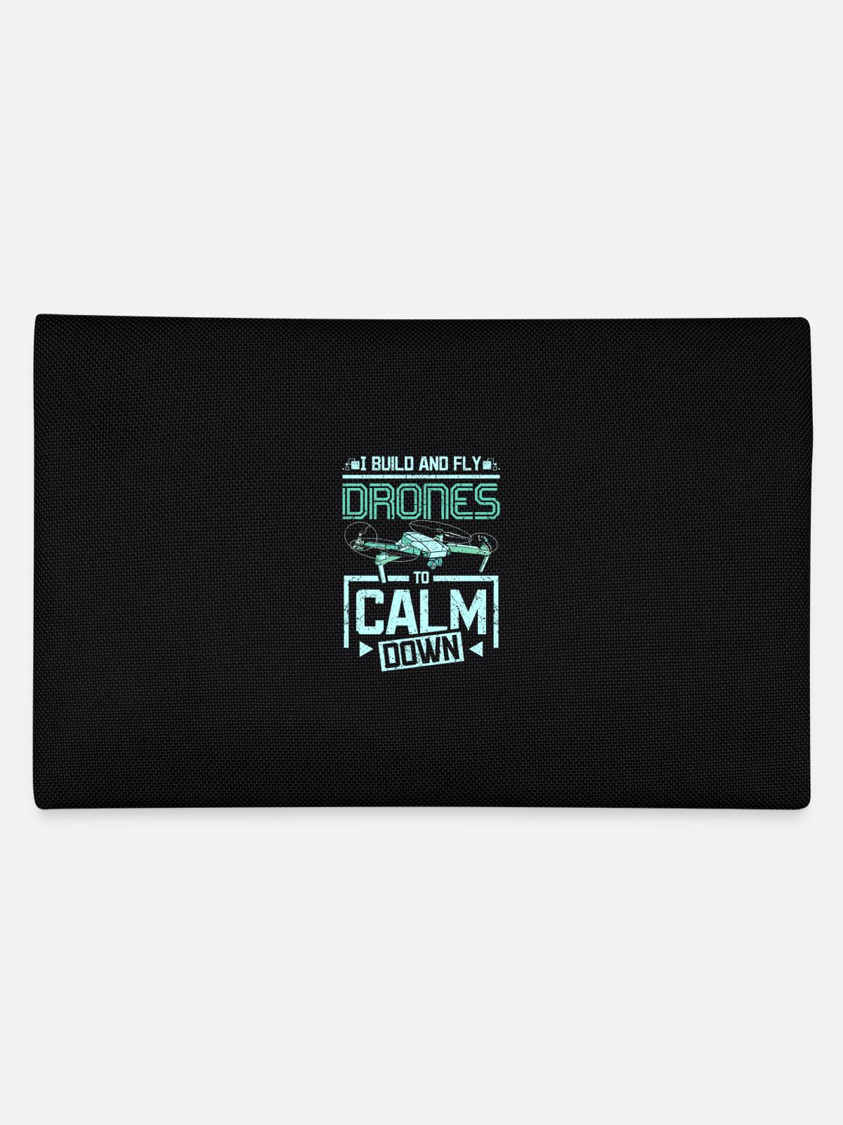 Fly drones to calm down - Federtasche - Schwarz - Hinten