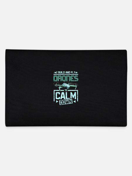 Fly drones to calm down - Federtasche - Schwarz - Hinten