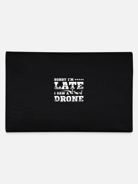I saw a drone - Federtasche - Schwarz - Hinten