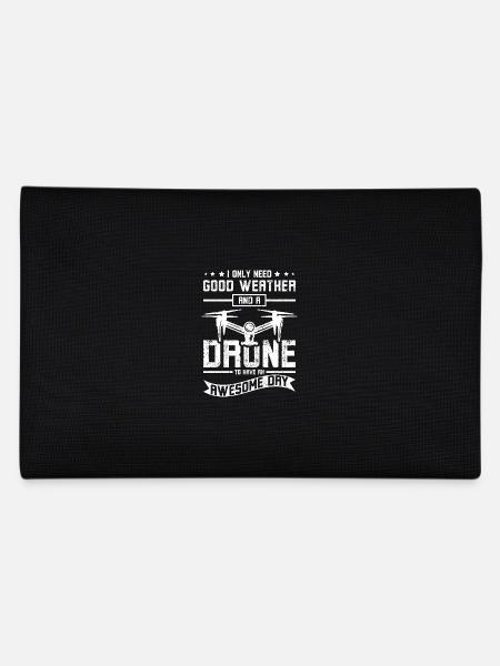 Need a drone to have an awesome day - Federtasche - Schwarz - Hinten