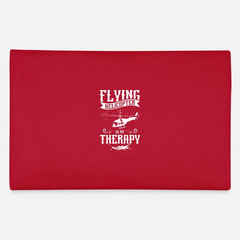 Flying helicopter is my therapy Federtasche