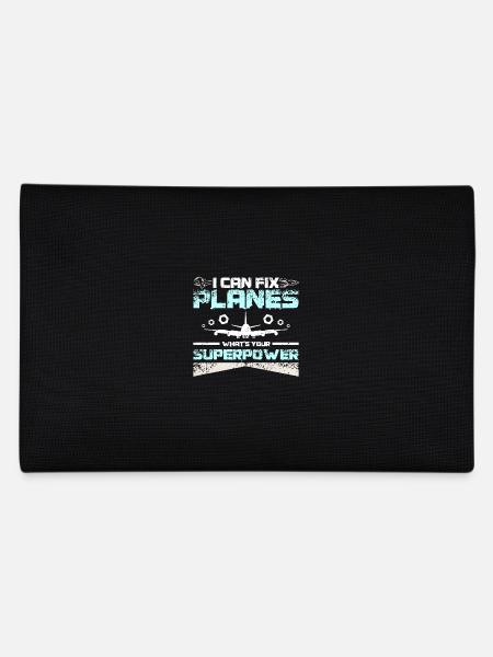 I can fix planes what's your superpower - Pencil Case - black - Back