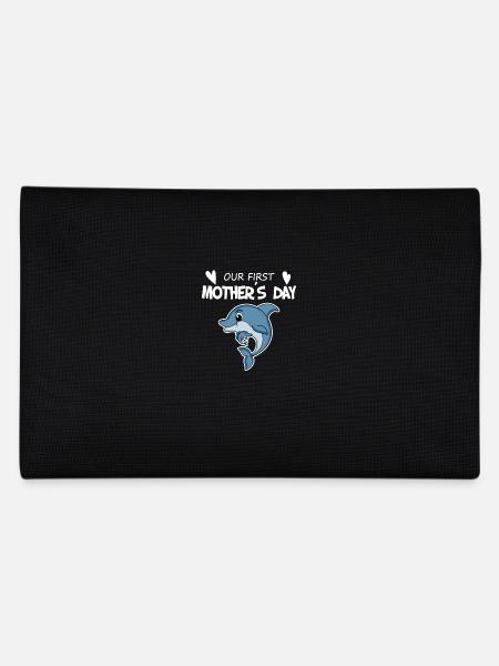 Mother's Day Gift - Our First Mother's Day - Pencil Case - black - Back