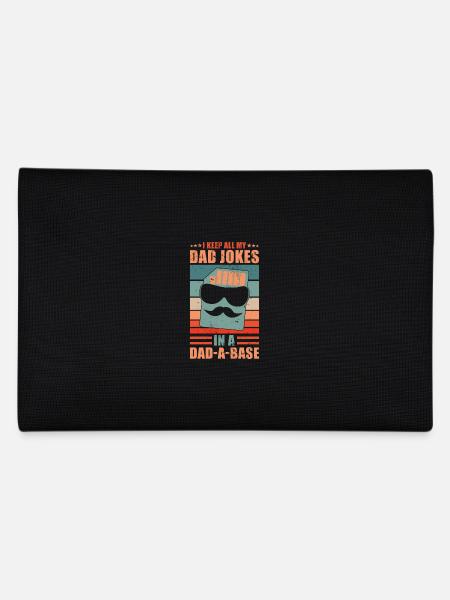 Dad Jokes Dad a Base - Pencil Case - black - Back