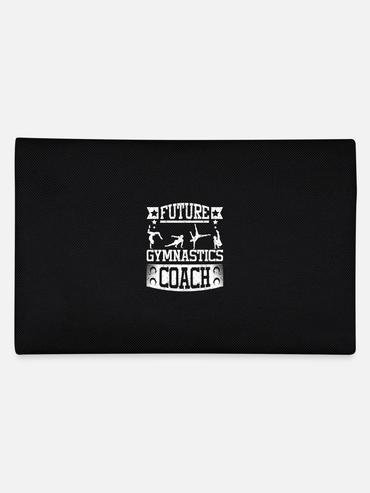 Future gymnastics coach - Pencil Case - black - Back